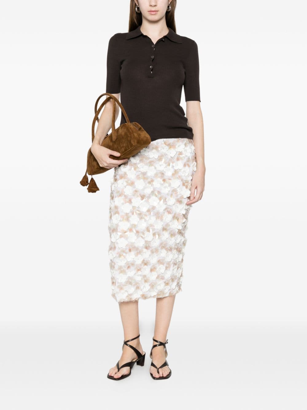 P.A.R.O.S.H. parosh maglia cipria donna marrone - 2