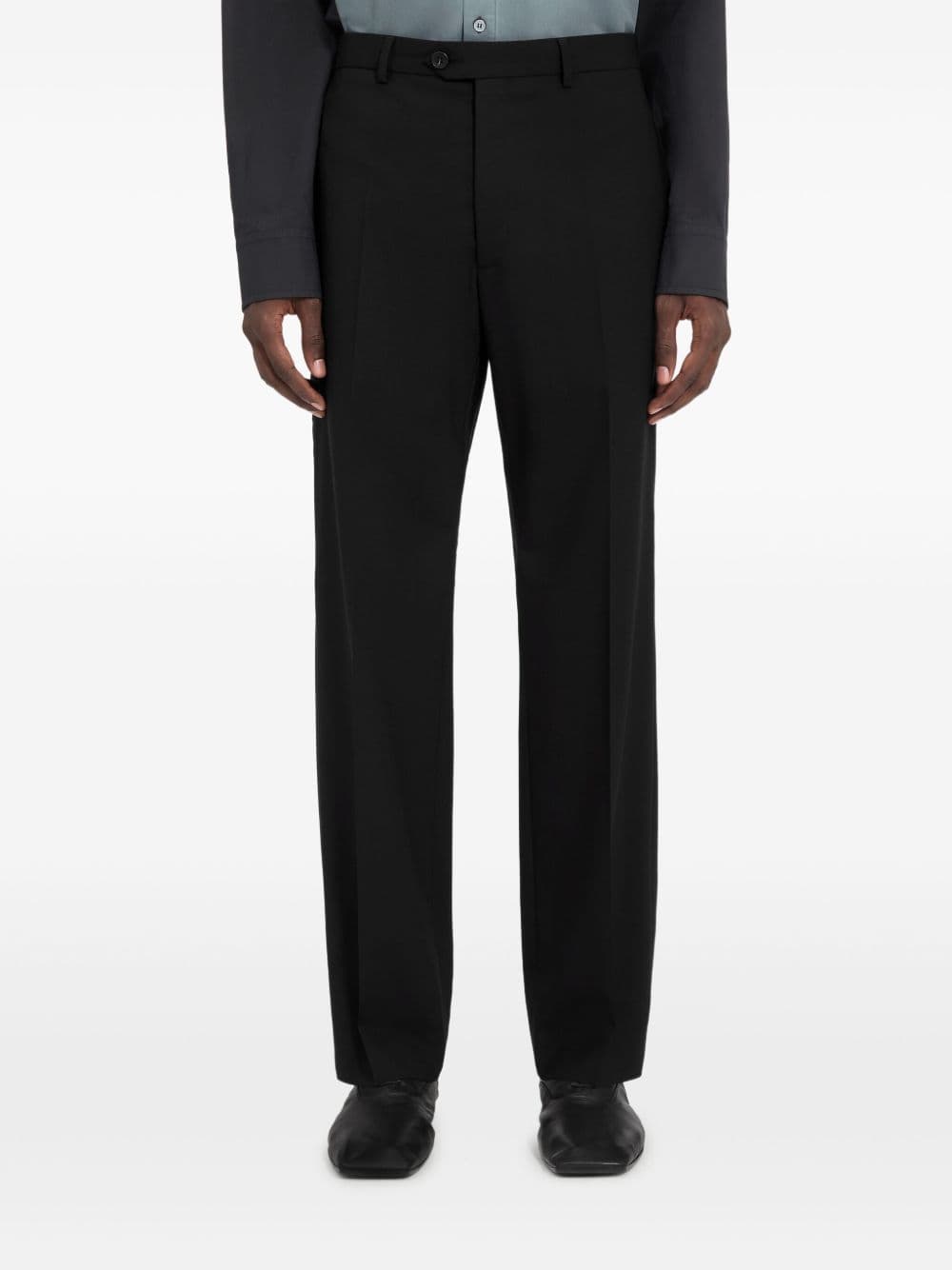 MM6 Maison Margiela mm6 maison margiela pantalone nero uomo gamba dritta - 6