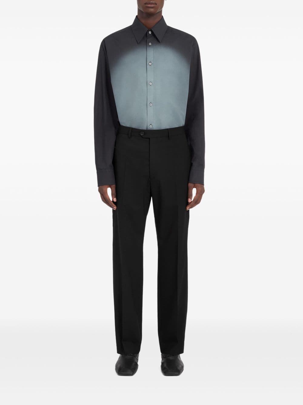 MM6 Maison Margiela mm6 maison margiela pantalone nero uomo gamba dritta - 2