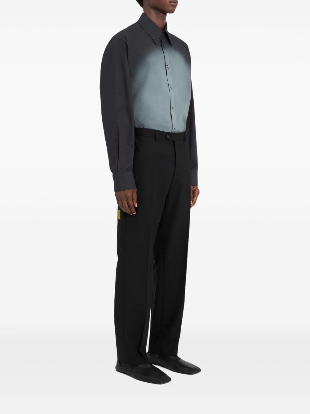 MM6 Maison Margiela mm6 maison margiela pantalone nero uomo gamba dritta - 3