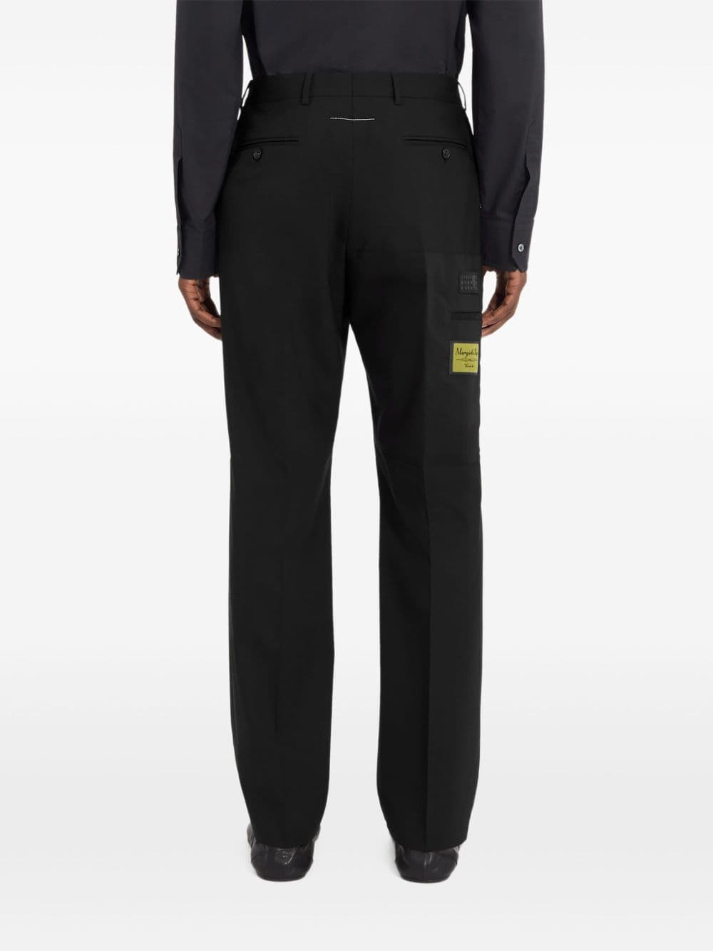 MM6 Maison Margiela mm6 maison margiela pantalone nero uomo gamba dritta - 4
