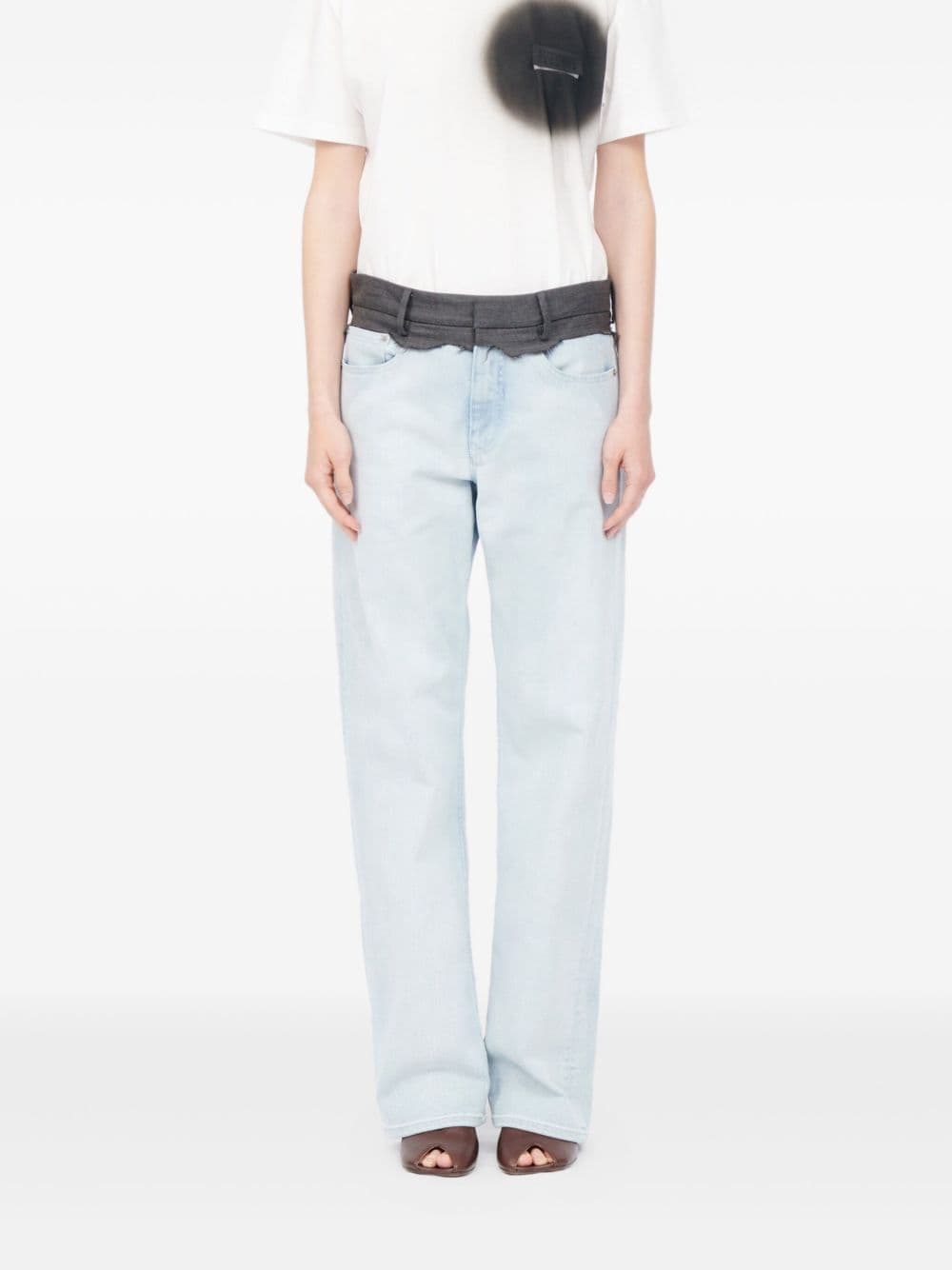 MM6 Maison Margiela mm6 maison margiela jeans banda vita donna blu - 6