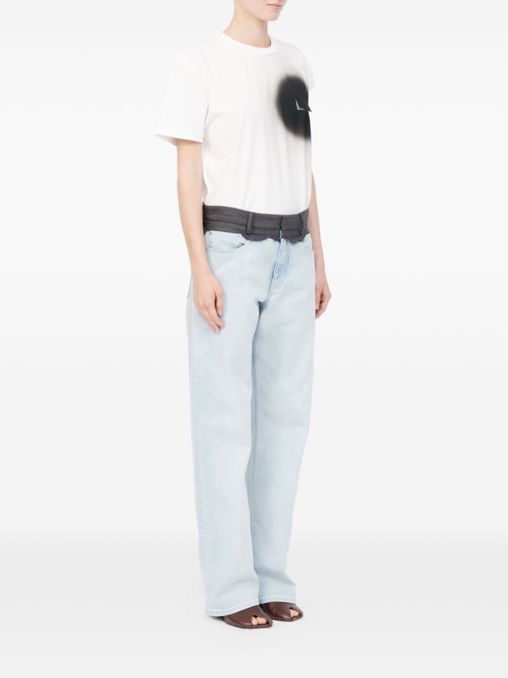 MM6 Maison Margiela mm6 maison margiela jeans banda vita donna blu - 2