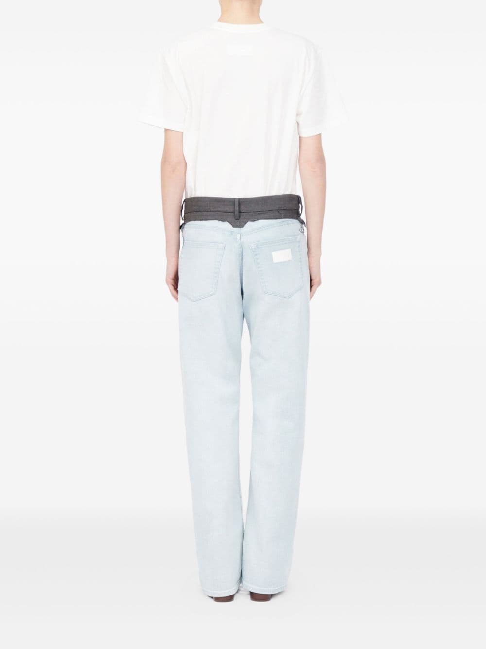MM6 Maison Margiela mm6 maison margiela jeans banda vita donna blu - 4