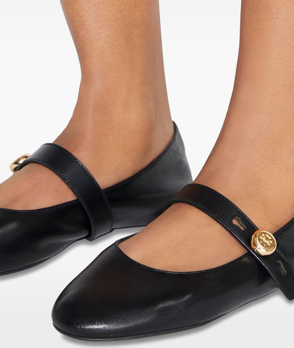 TORY BURCH tory burch scarpe nero donna ballerina con cinturino - 2