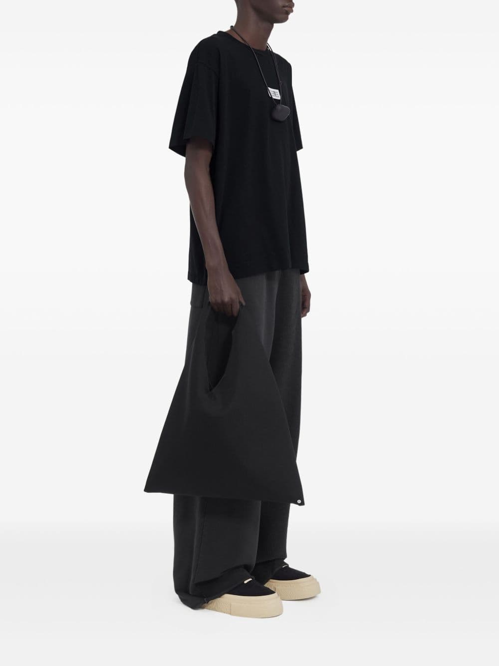 MM6 Maison Margiela mm6 maison margiela t-shirt nero uomo stampa logo - 3