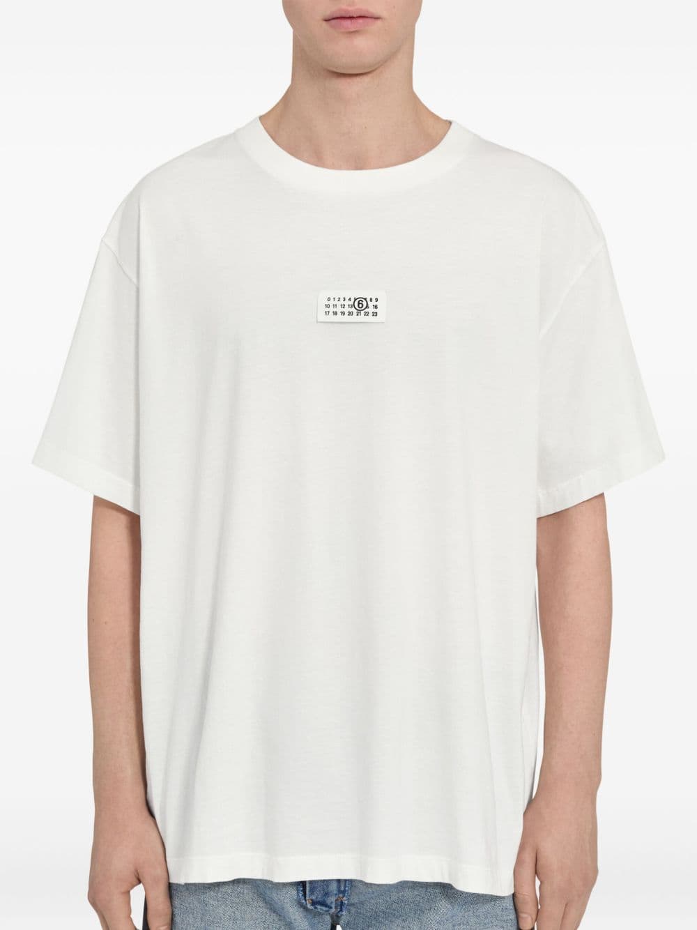 MM6 Maison Margiela mm6 maison margiela t-shirt bianco uomo logo - 6