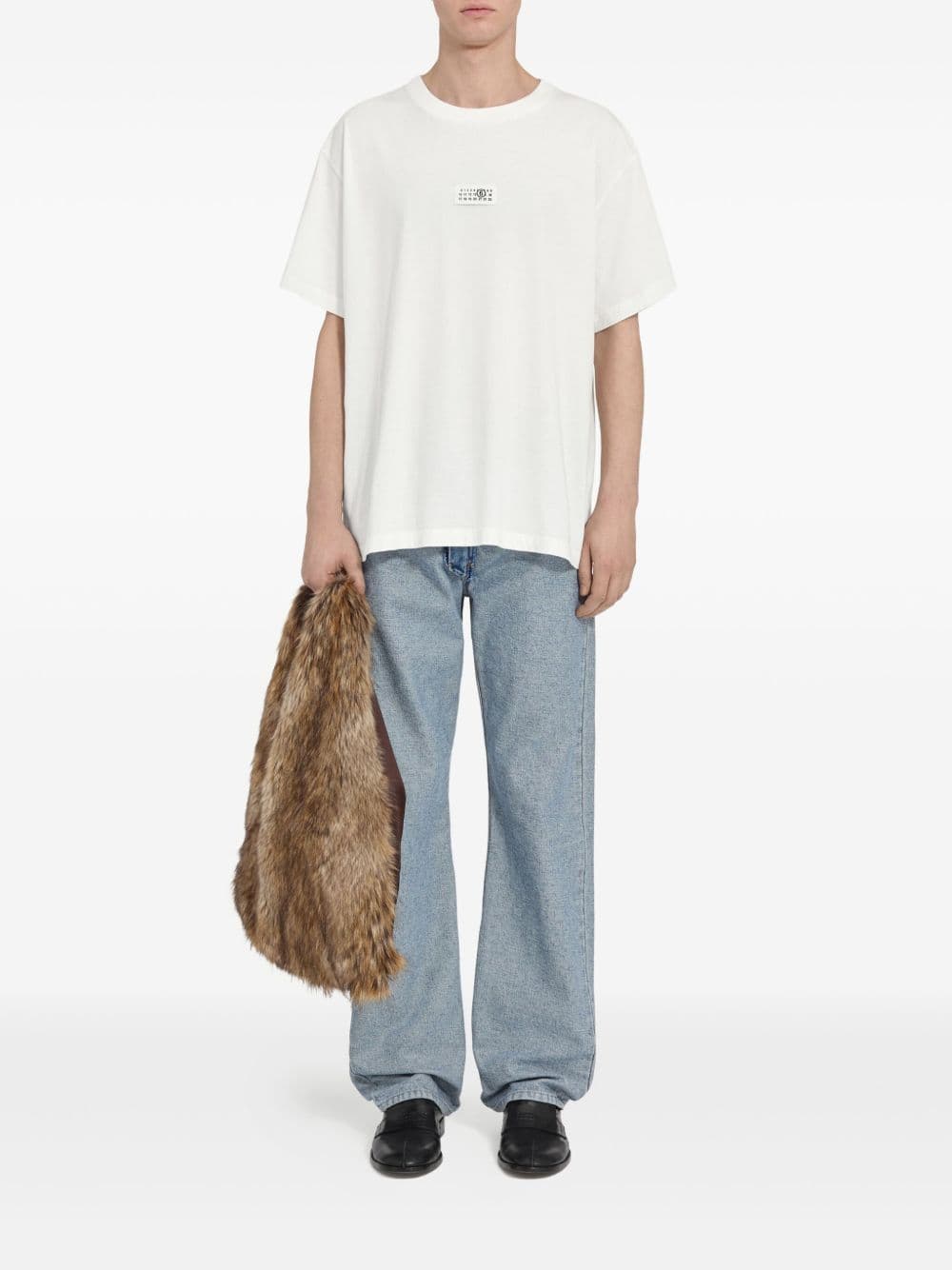 MM6 Maison Margiela mm6 maison margiela t-shirt bianco uomo logo - 2