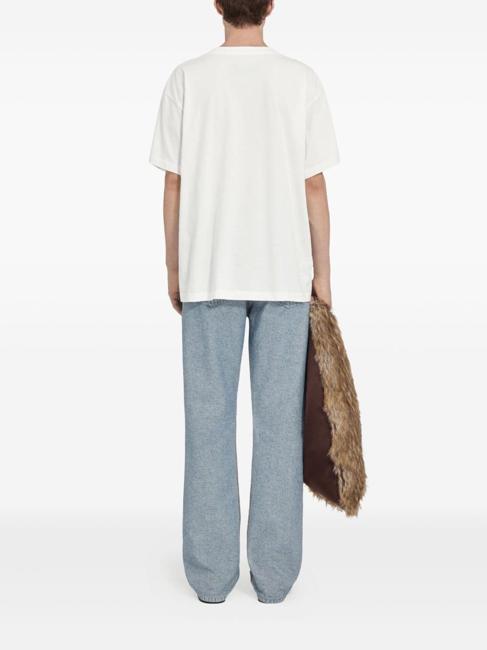 MM6 Maison Margiela mm6 maison margiela t-shirt bianco uomo logo - 4