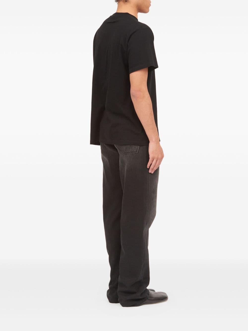 MM6 Maison Margiela mm6 maison margiela t-shirt etichetta logo uomo nero - 3