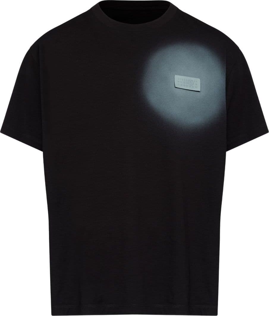 MM6 Maison Margiela mm6 maison margiela t-shirt etichetta logo uomo nero - 5