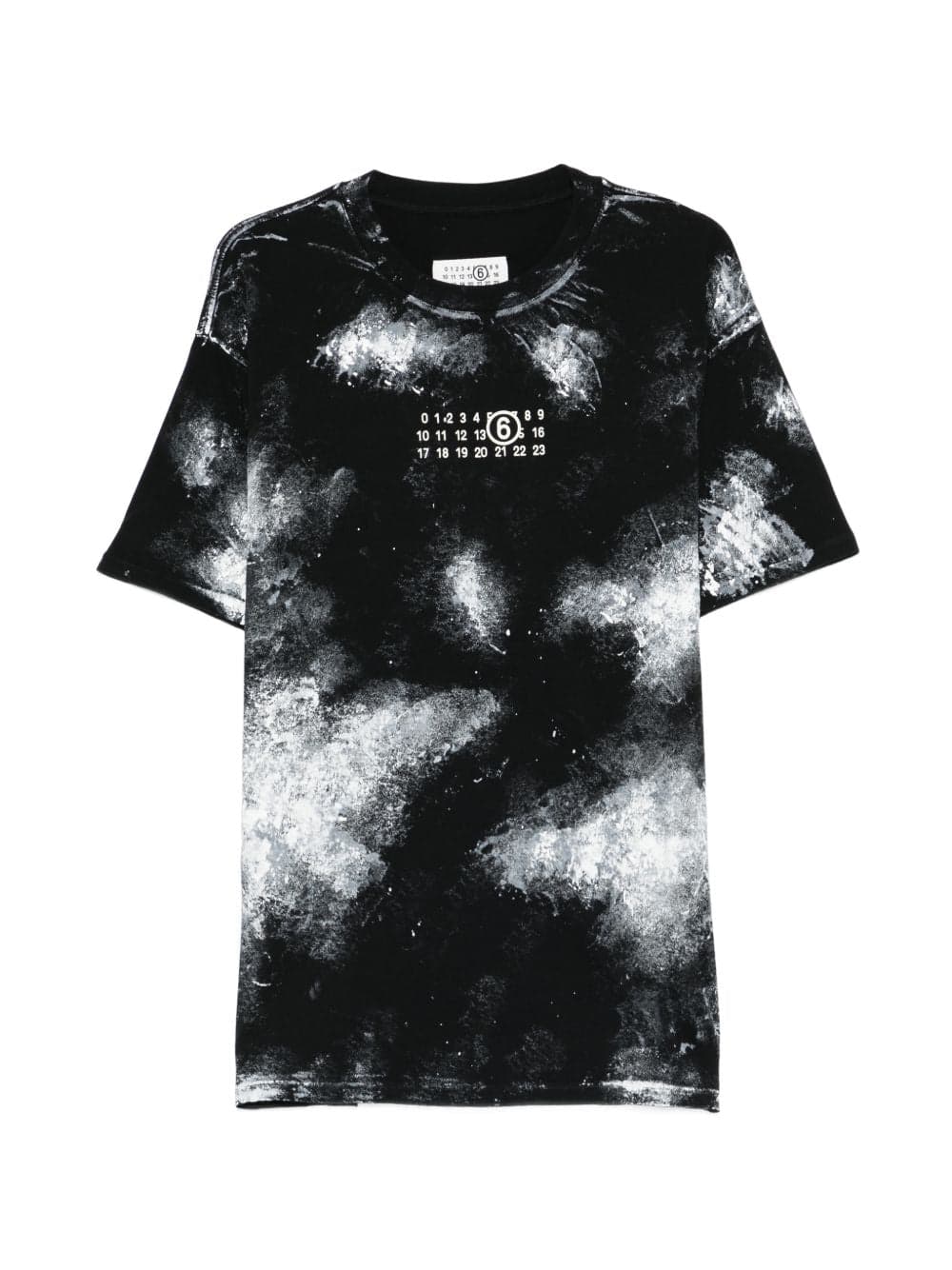 MM6 Maison Margiela mm6 maison margiela t-shirt spray uomo nero - 4
