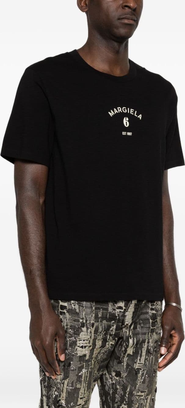 MM6 Maison Margiela mm6 maison margiela t-shirt logo uomo nero - 6
