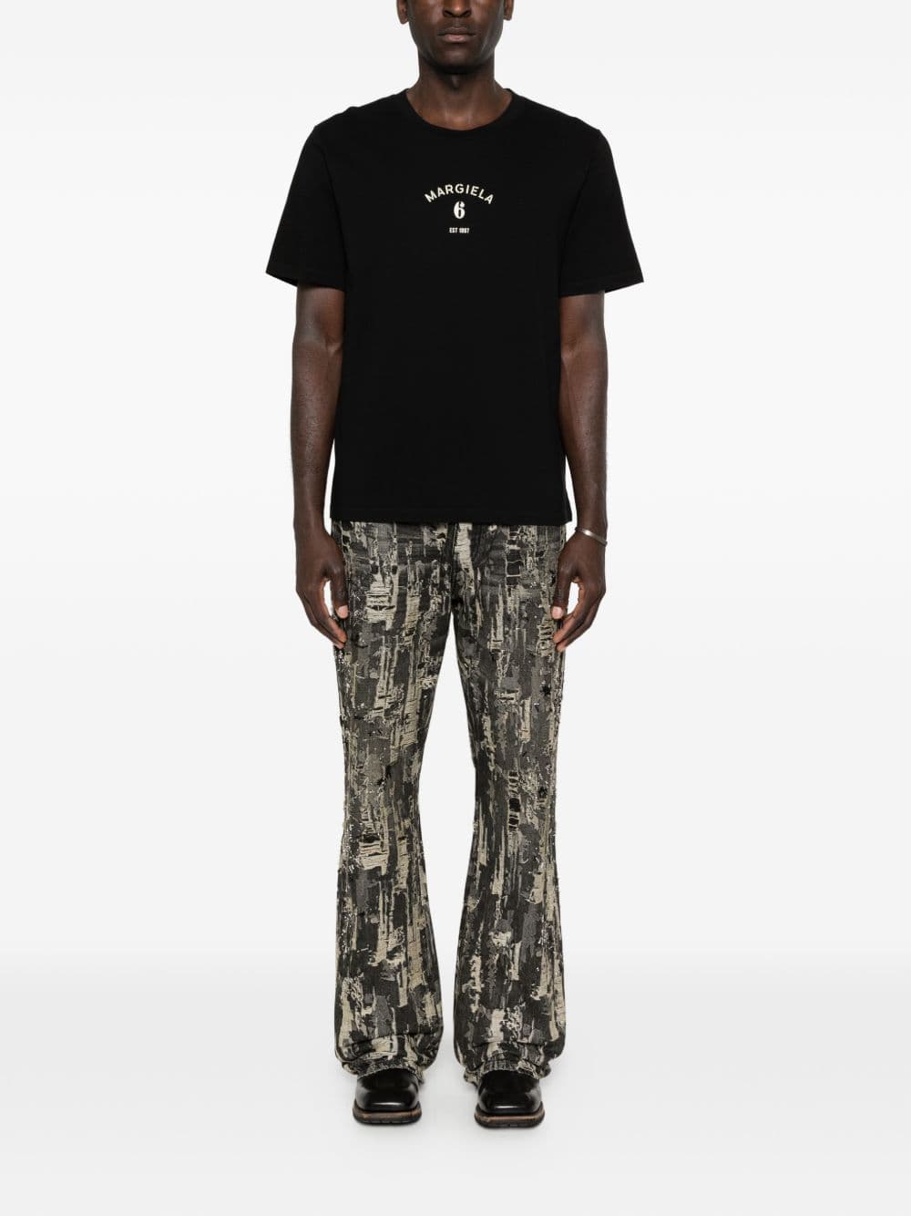 MM6 Maison Margiela mm6 maison margiela t-shirt logo uomo nero - 2