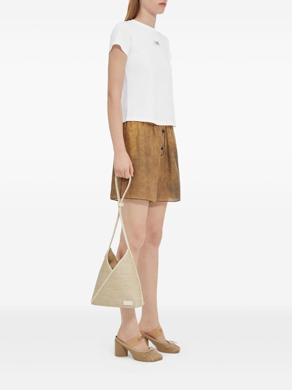MM6 Maison Margiela mm6 maison margiela t-shirt bianco donna logo - 2
