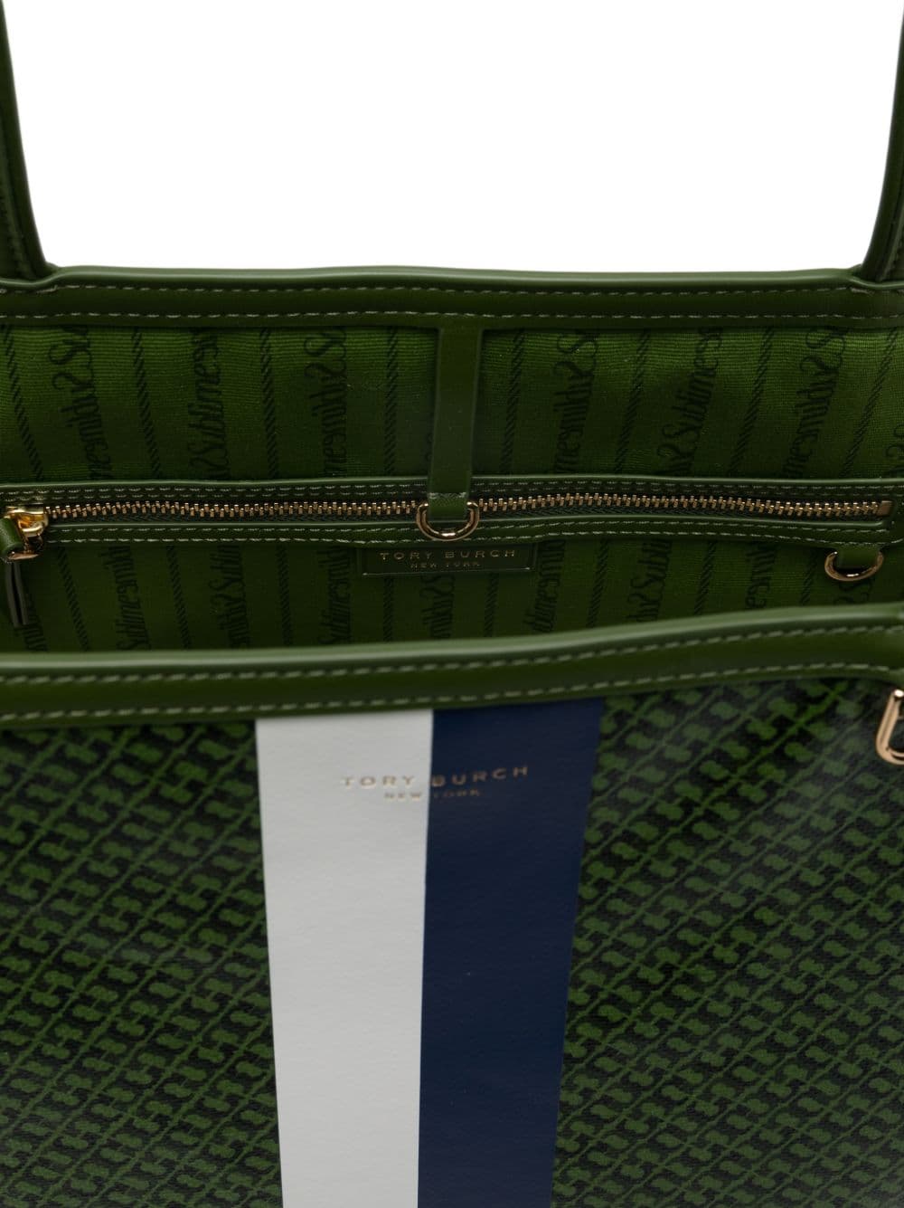 TORY BURCH tory burch borsa verde donna racer tote - 5