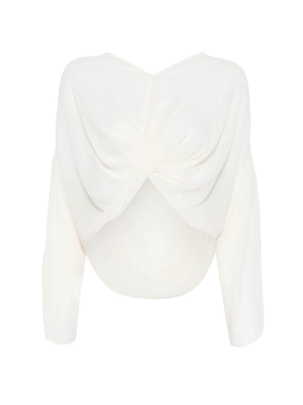 MM6 Maison Margiela mm6 maison margiela top bianco donna maniche lunghe - 3