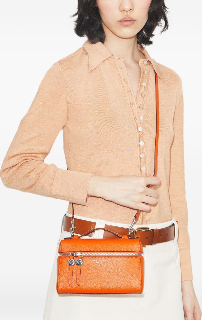 TORY BURCH tory burch borsa arancione donna romy slim - 2