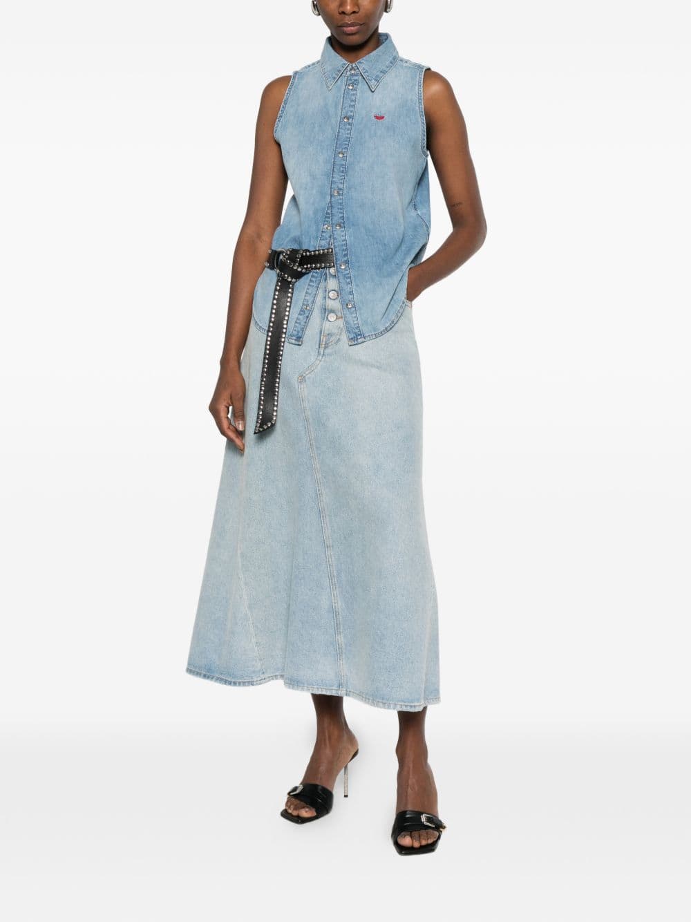 DIESEL diesel camicia de-eazy-sl donna blu - 2
