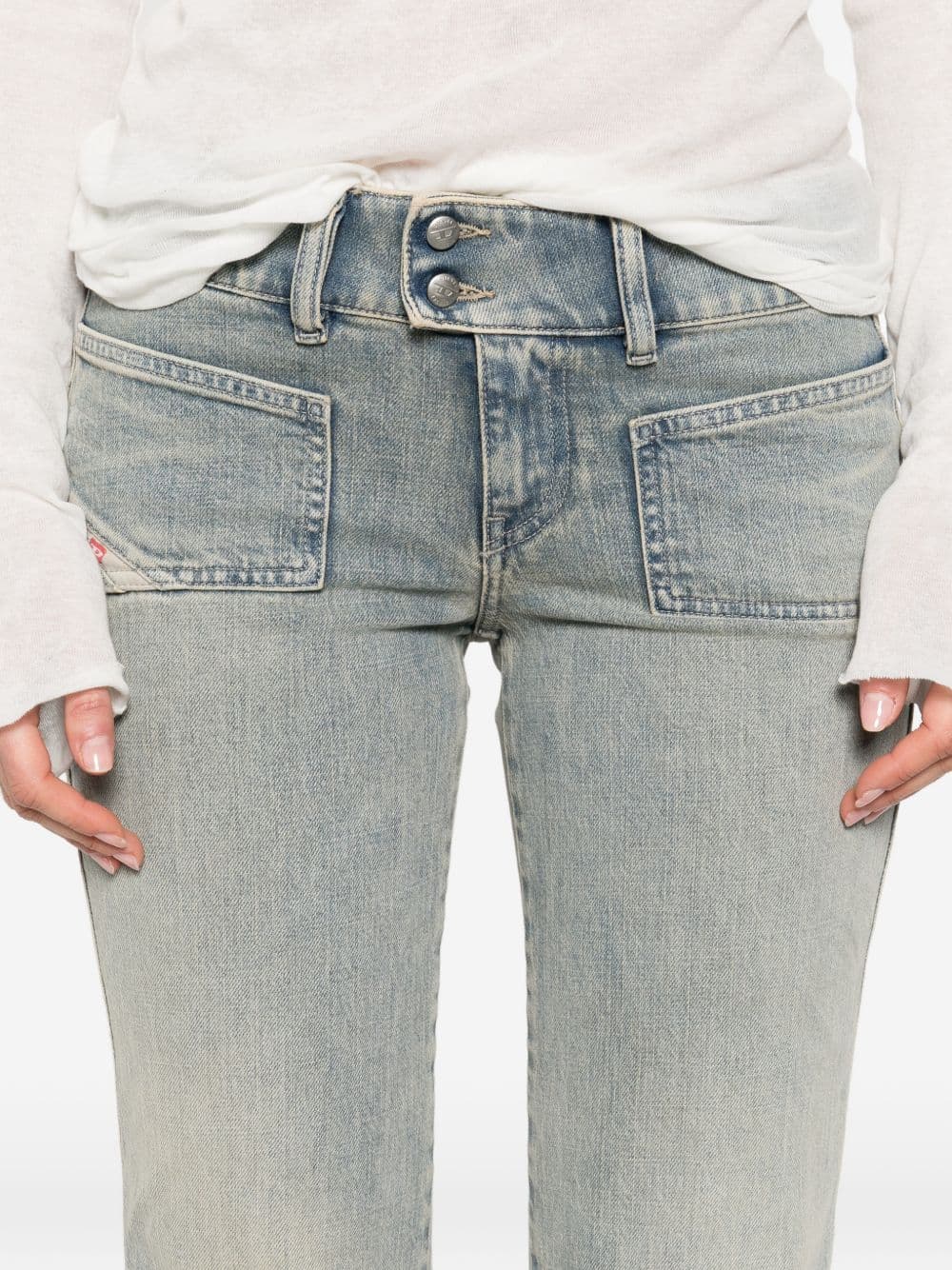 DIESEL diesel jeans d-hush donna blu - 4