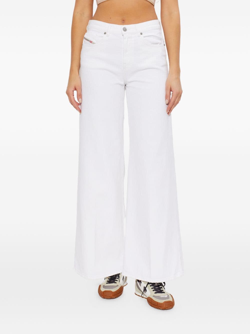 DIESEL diesel jeans gamba ampia donna bianco - 6