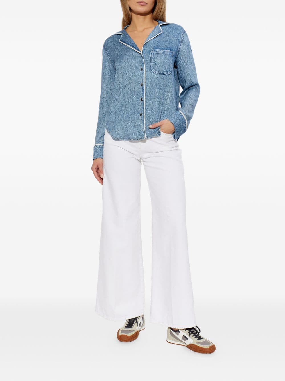 DIESEL diesel jeans gamba ampia donna bianco - 2