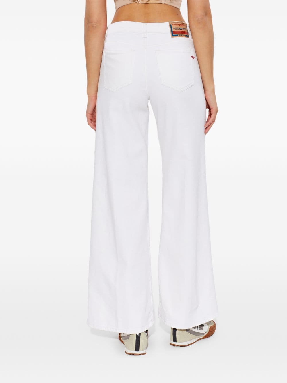 DIESEL diesel jeans gamba ampia donna bianco - 3