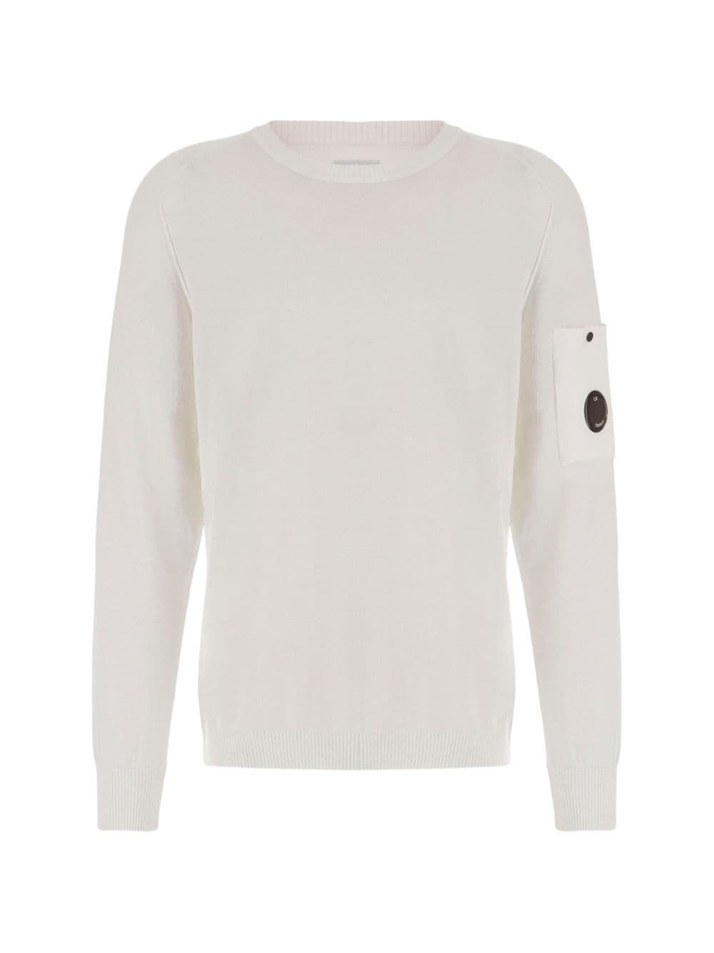 C.P.COMPANY c.p.company maglia bianco uomo girocollo - 5