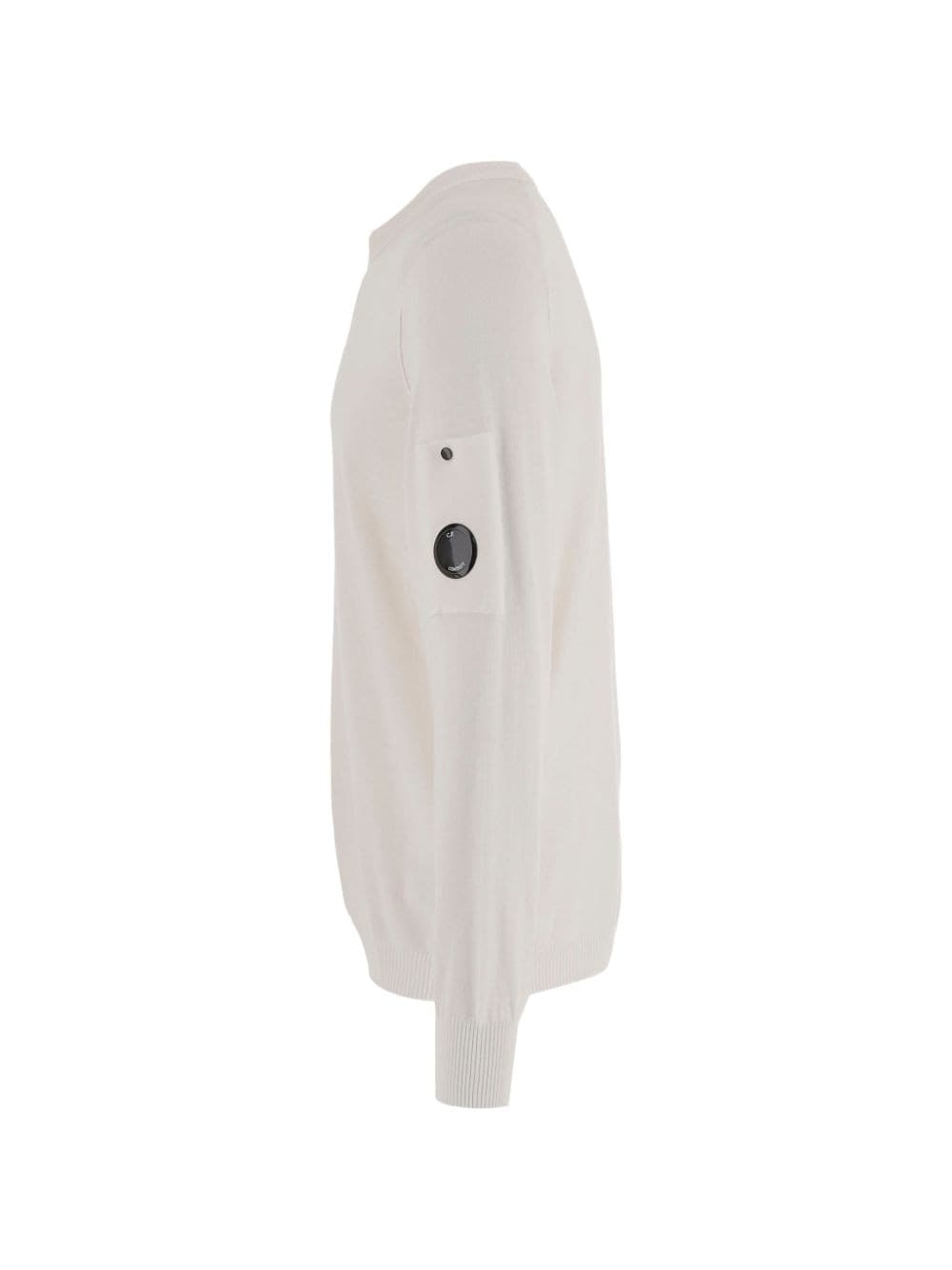 C.P.COMPANY c.p.company maglia bianco uomo girocollo - 3