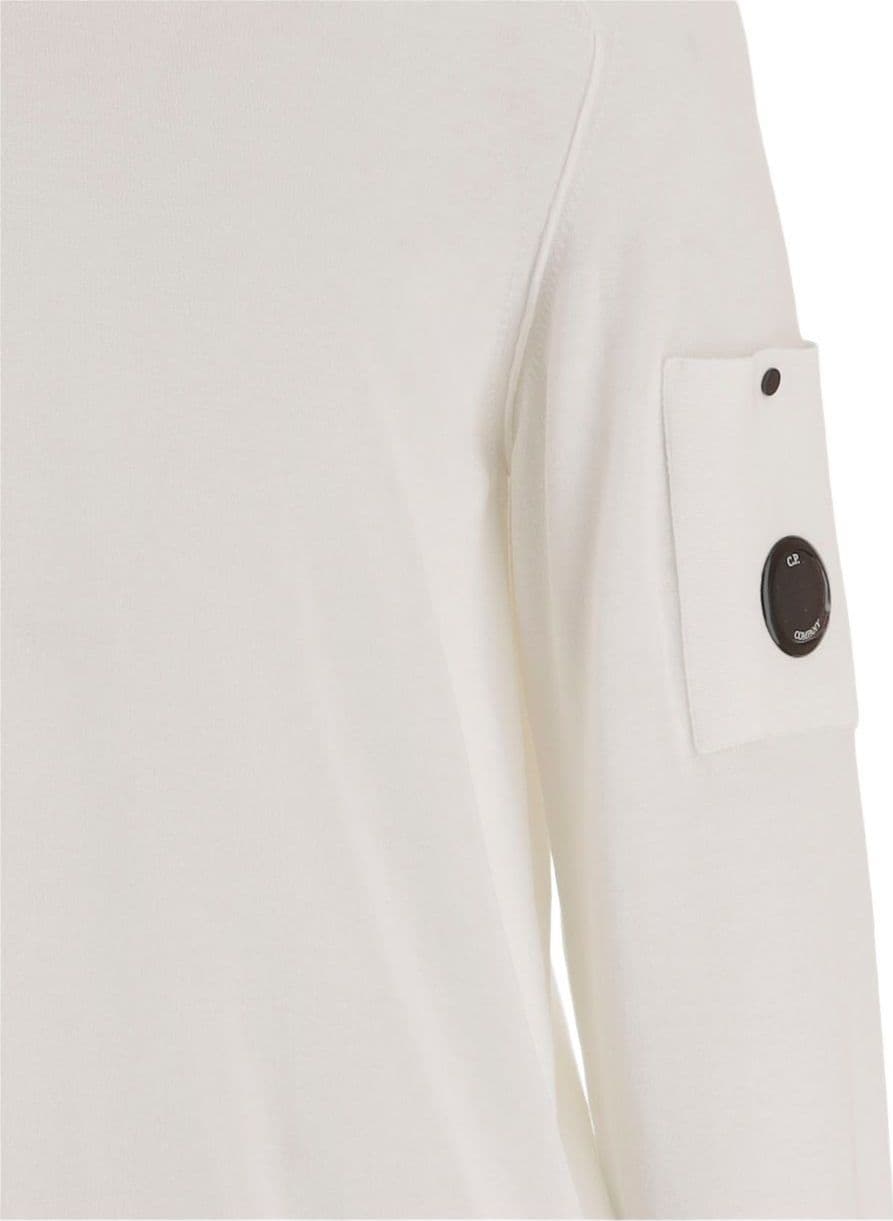 C.P.COMPANY c.p.company maglia bianco uomo girocollo - 4