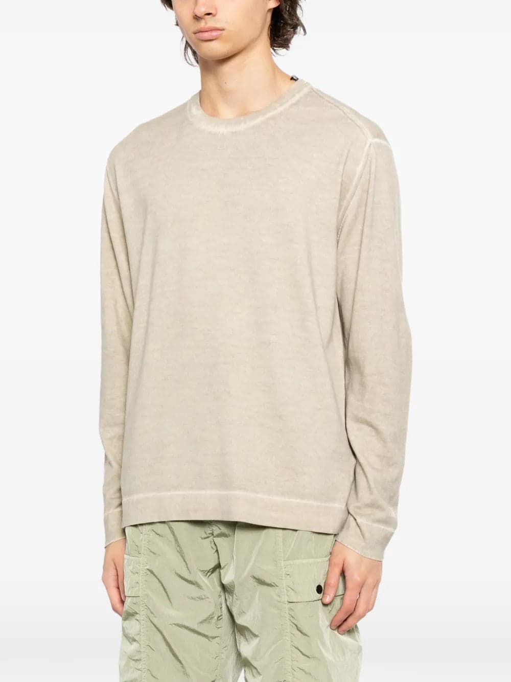 C.P.COMPANY c.p.company maglia ecru uomo tie dye - 6