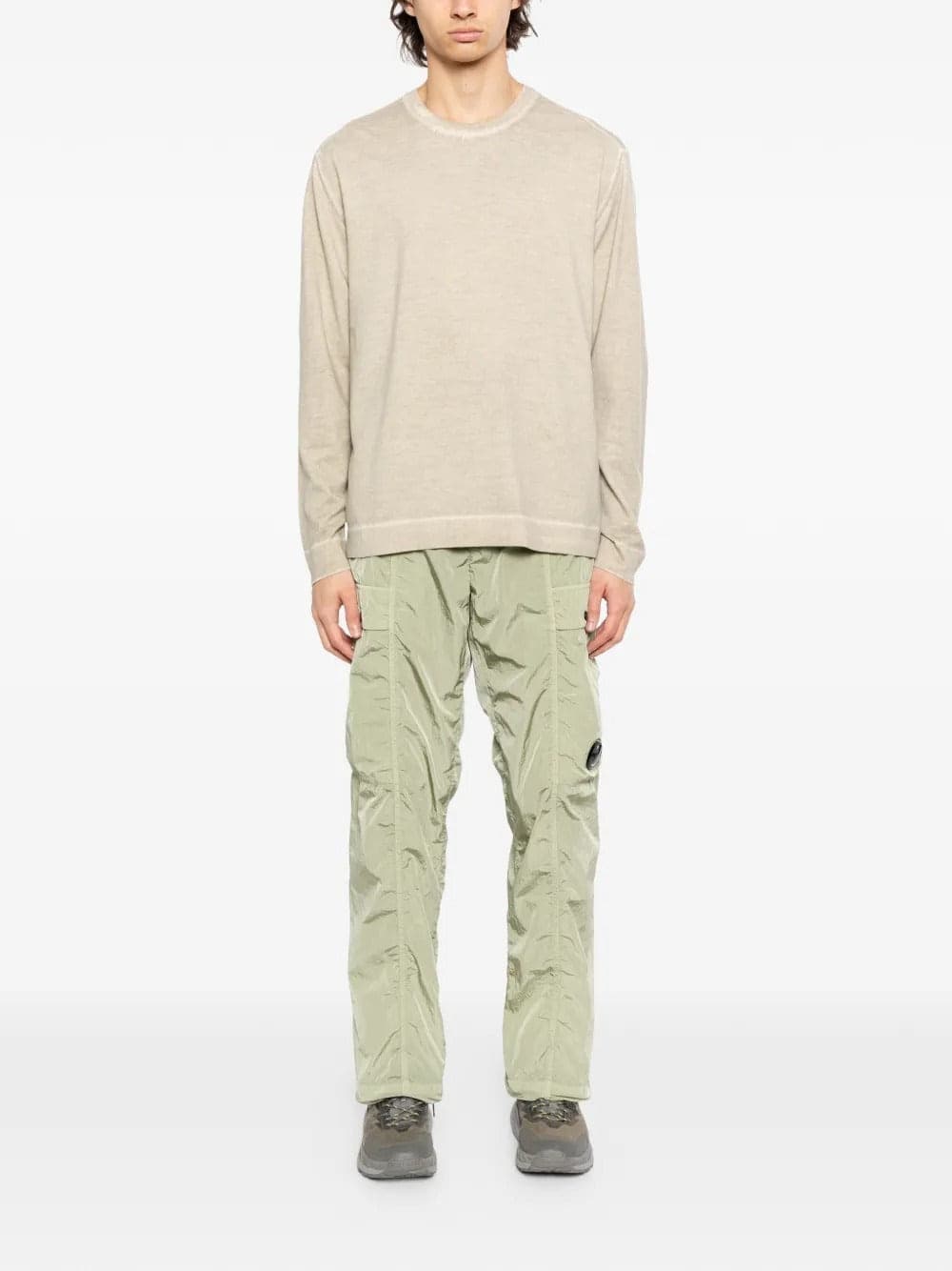 C.P.COMPANY c.p.company maglia ecru uomo tie dye - 2