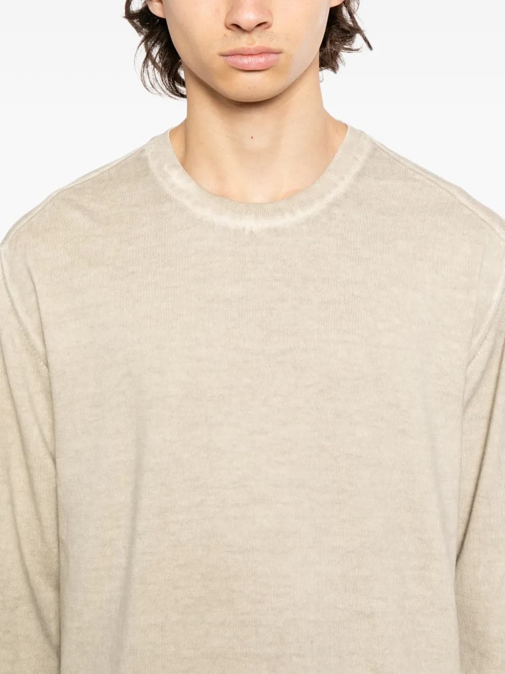 C.P.COMPANY c.p.company maglia ecru uomo tie dye - 4