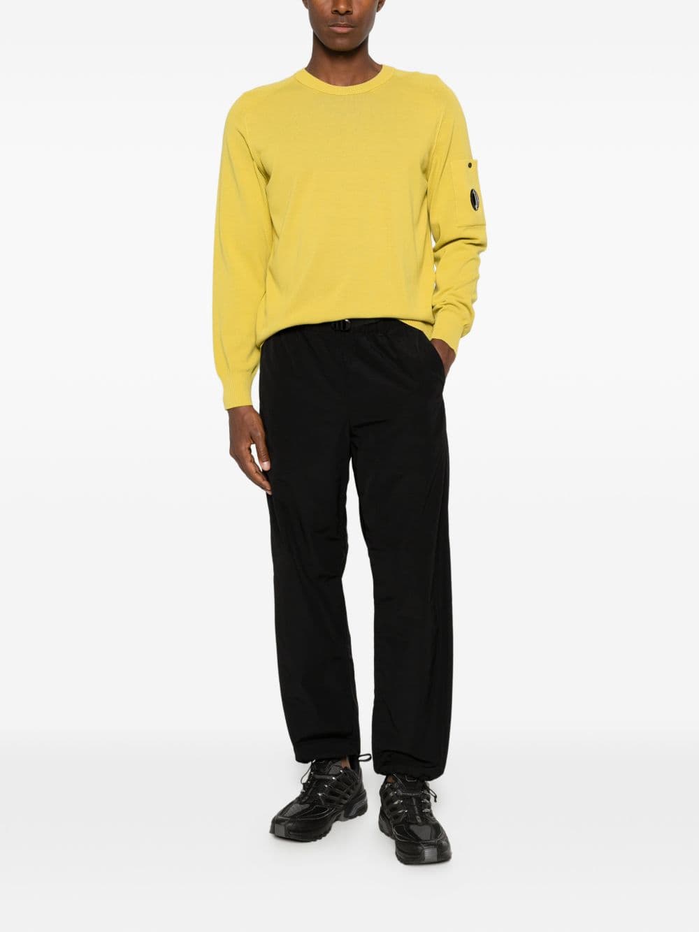 C.P.COMPANY c.p.company maglia scollo tondo uomo giallo - 2