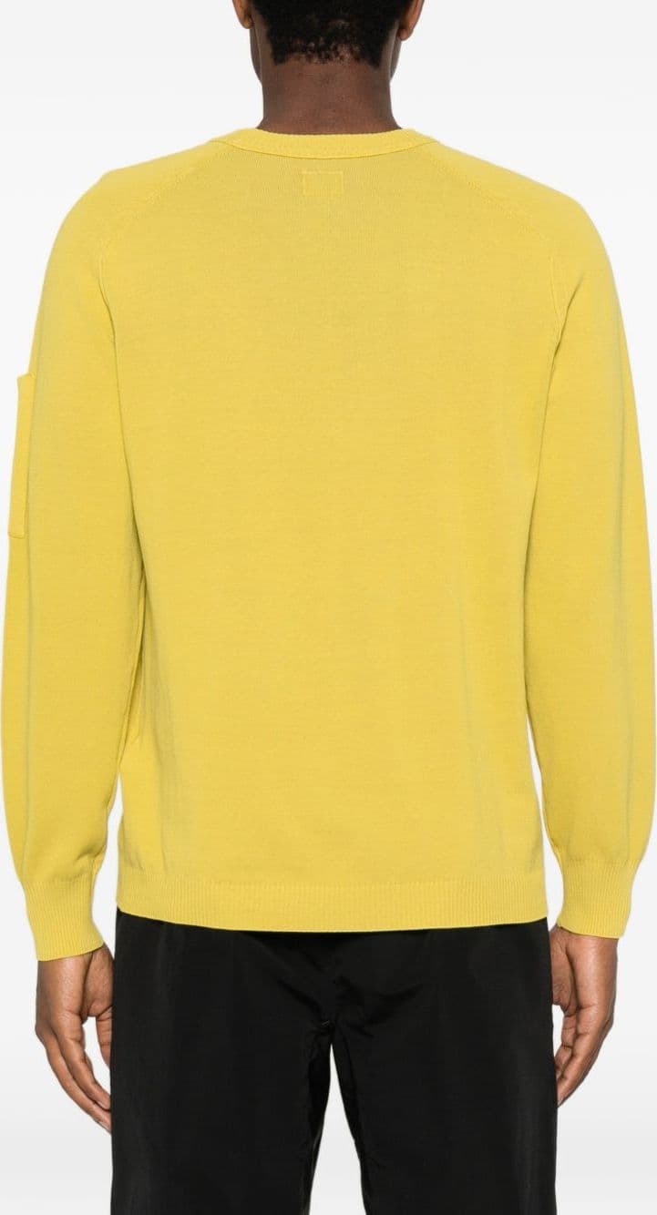 C.P.COMPANY c.p.company maglia scollo tondo uomo giallo - 3