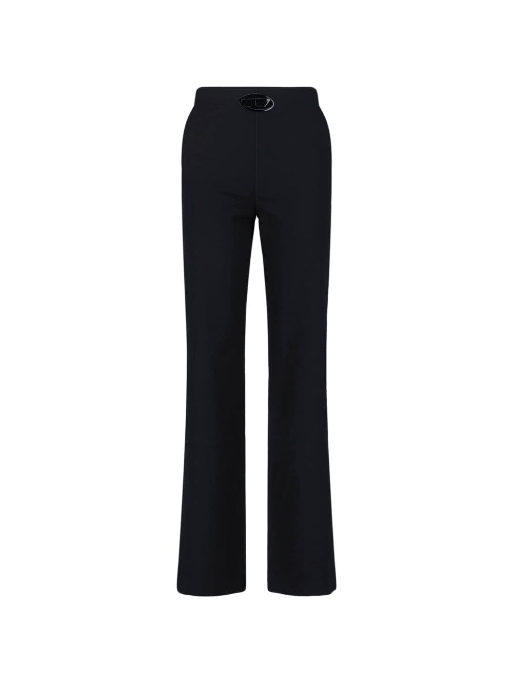 DIESEL diesel pantalone svasato donna nero - 2