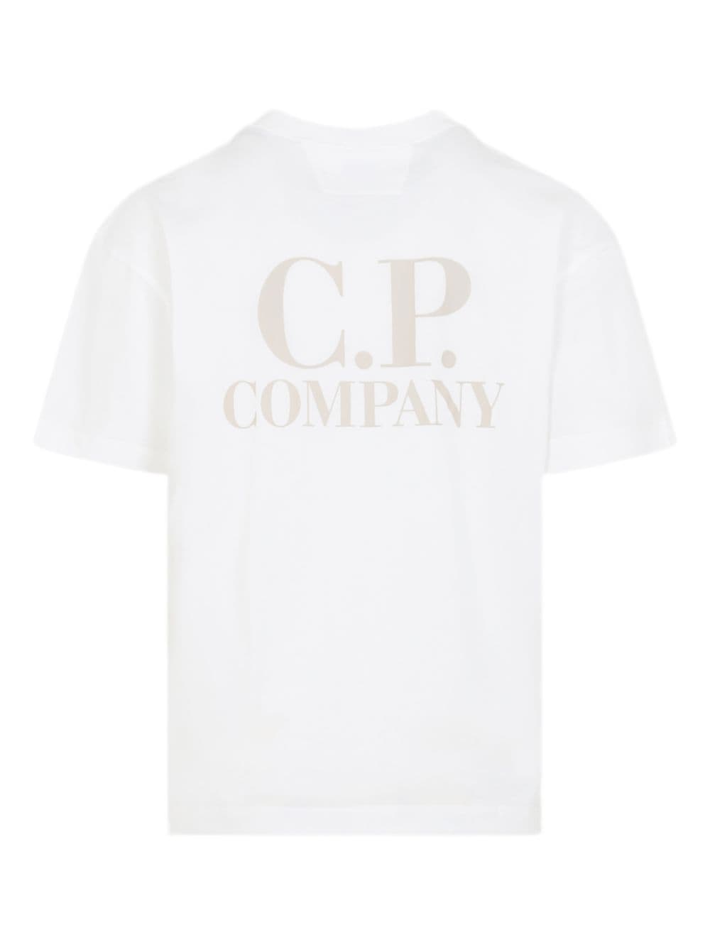 C.P.COMPANY c.p.company t-shirt bianco uomo logo posteriore - 2