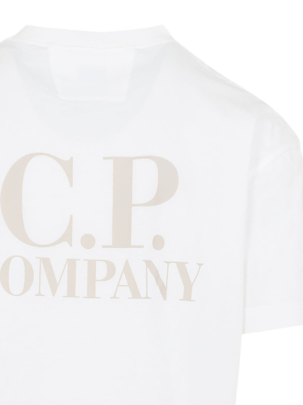 C.P.COMPANY c.p.company t-shirt bianco uomo logo posteriore - 3
