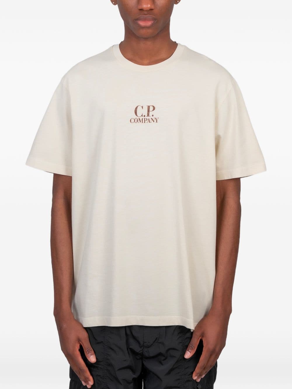 C.P.COMPANY c.p.company t-shirt stampa posteriore uomo beige - 6