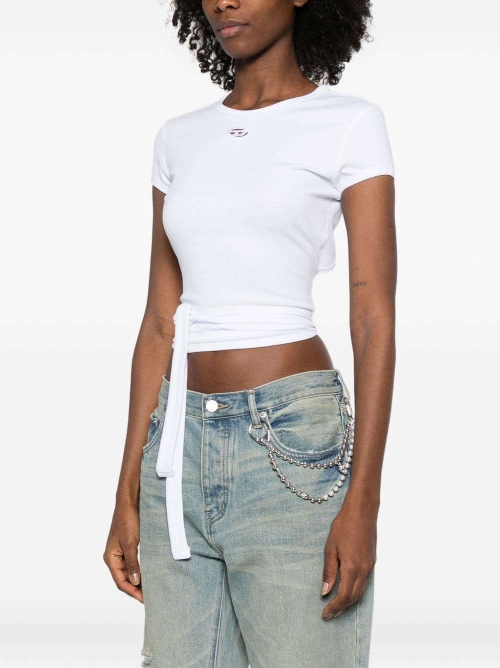 DIESEL diesel t-shirt annodata donna bianco - 6