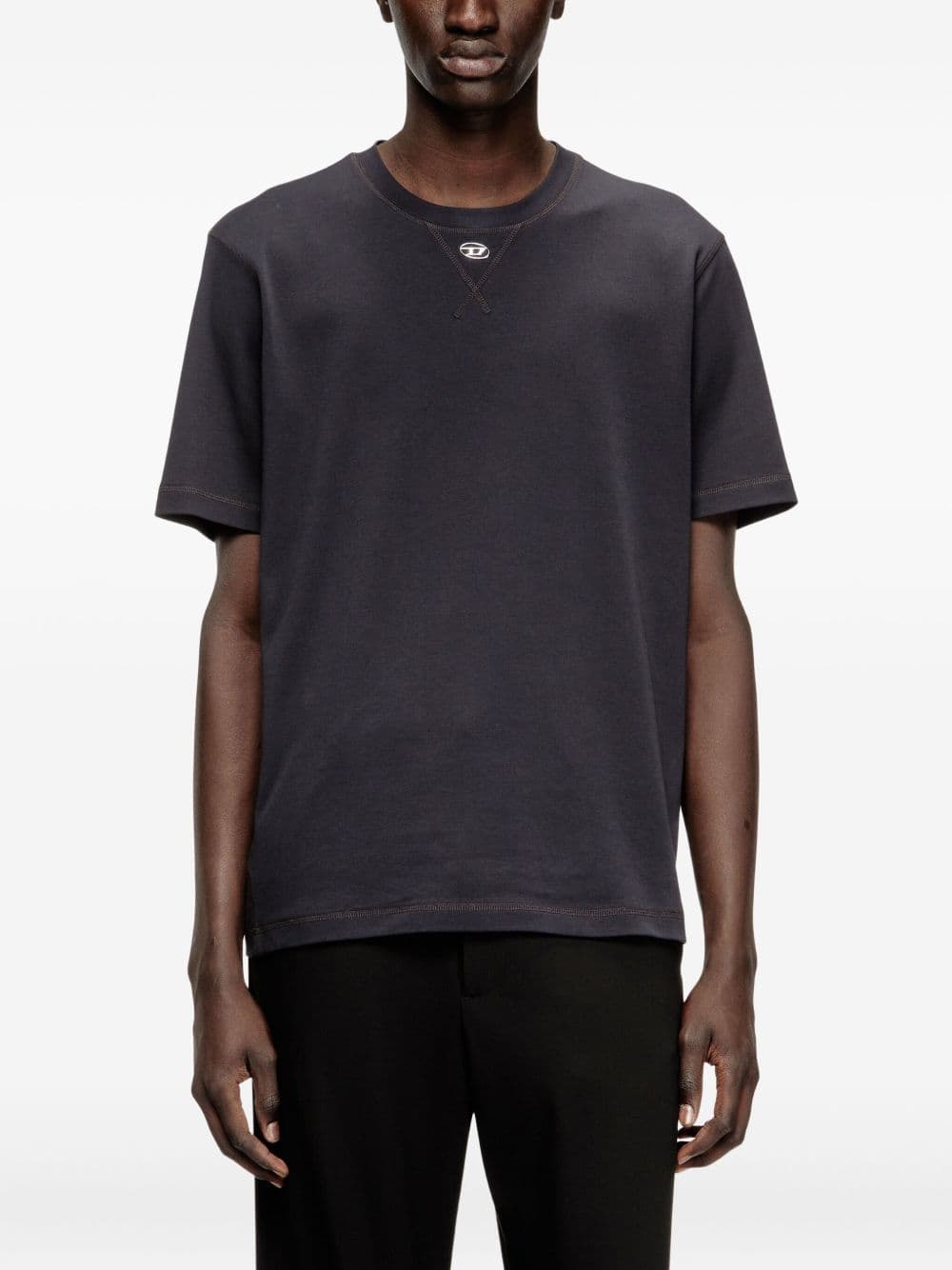 DIESEL diesel t-shirt t-madjust-tr uomo nero - 5