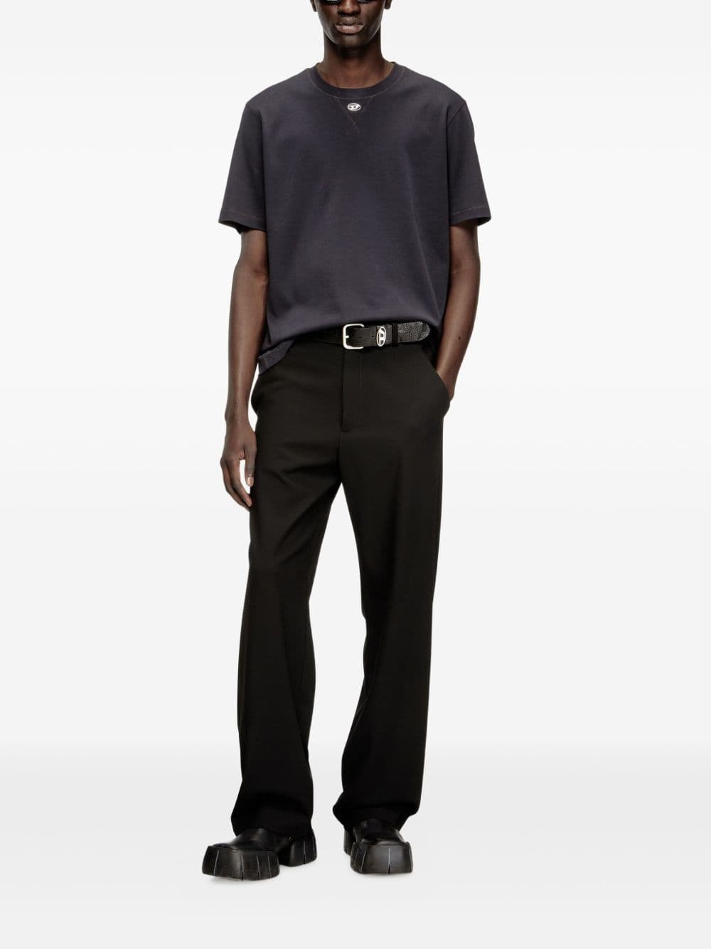 DIESEL diesel t-shirt t-madjust-tr uomo nero - 2