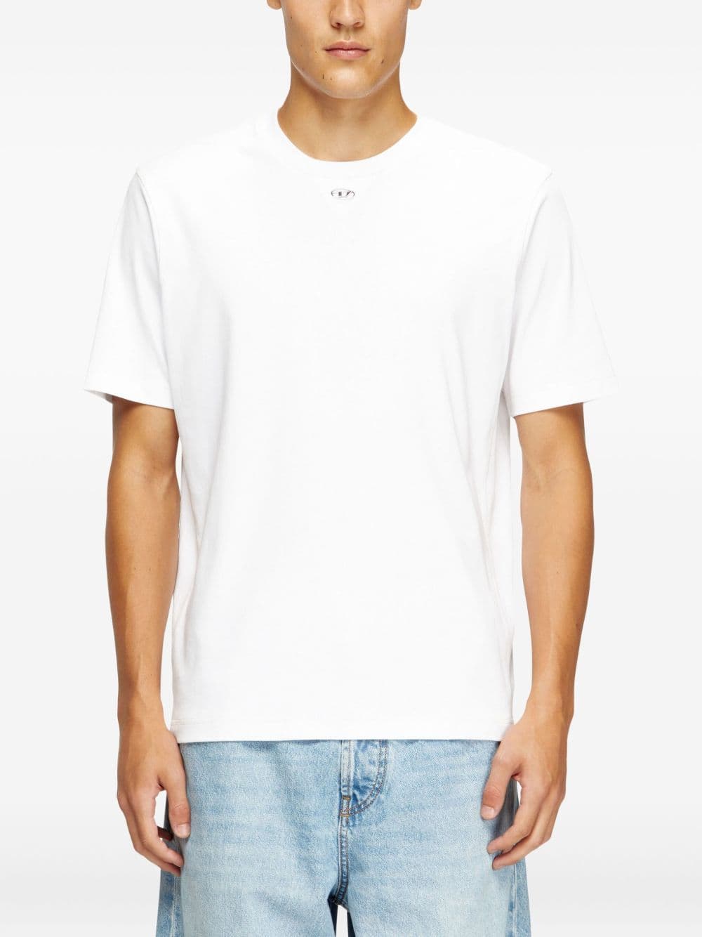 DIESEL diesel t-shirt t-madjust-tr uomo bianco - 5