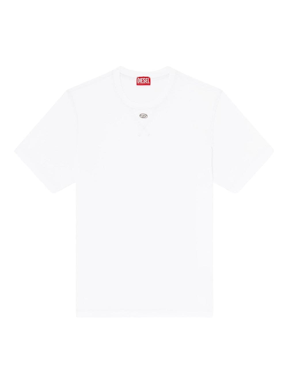 DIESEL diesel t-shirt t-madjust-tr uomo bianco - 4