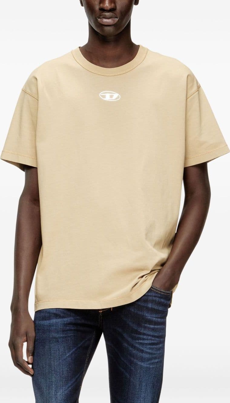 DIESEL diesel t shirt t-norm-iod uomo beige