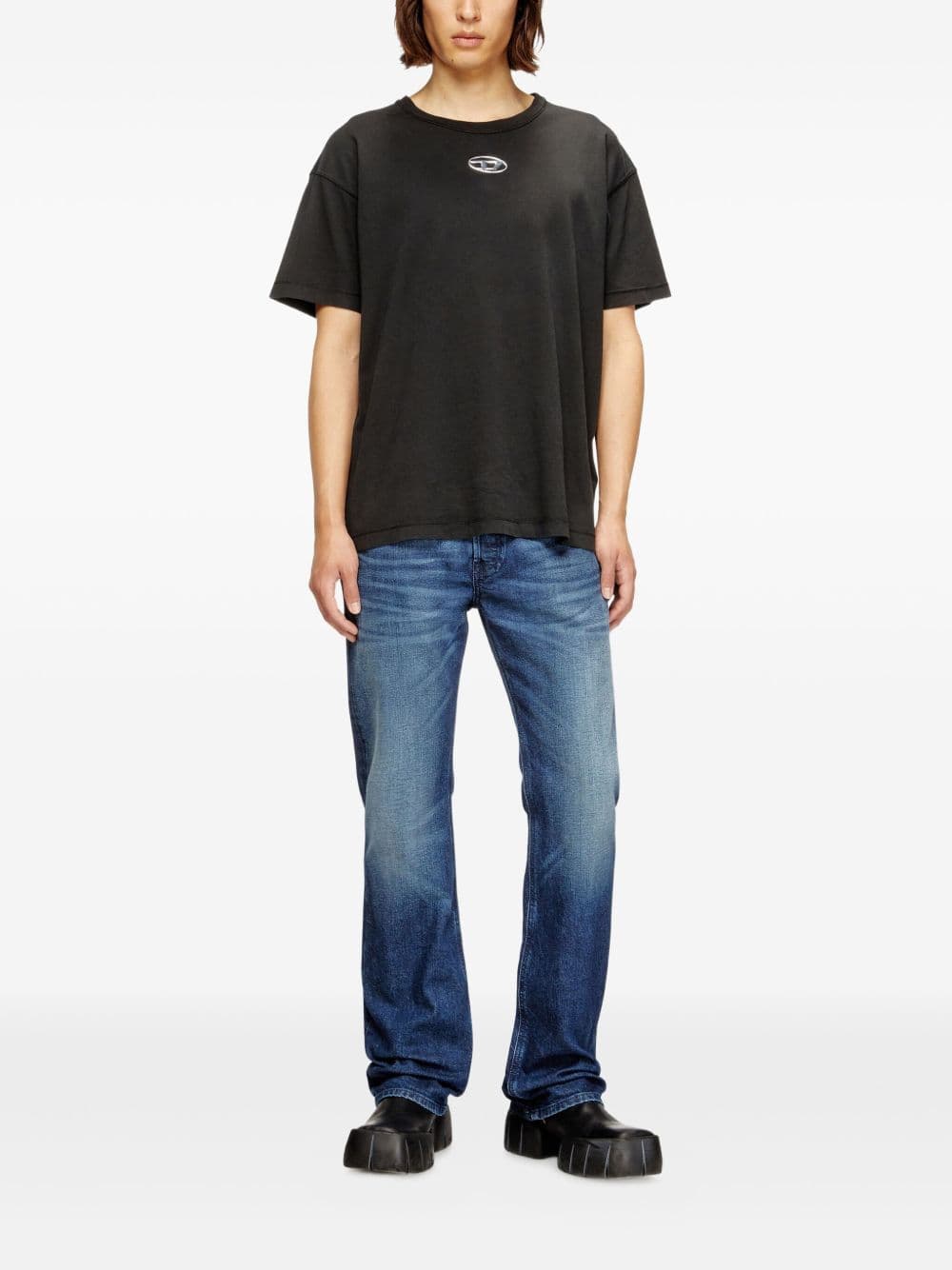DIESEL diesel t-shirt t-norm-lod uomo nero - 2