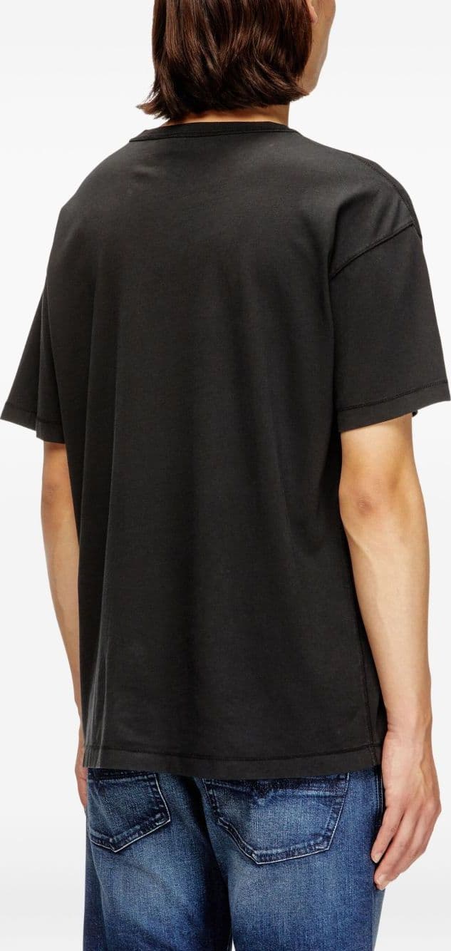 DIESEL diesel t-shirt t-norm-lod uomo nero - 3