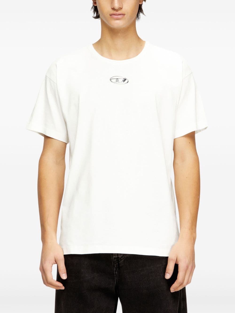 DIESEL diesel t-shirt t-norm-iod uomo bianco - 5