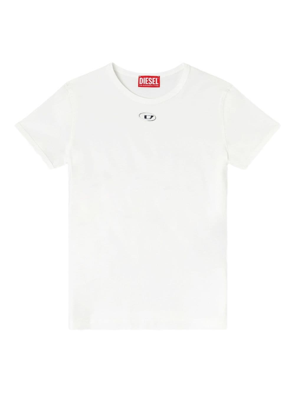 DIESEL diesel t-shirt t-uncutieslong-od donna bianco - 4
