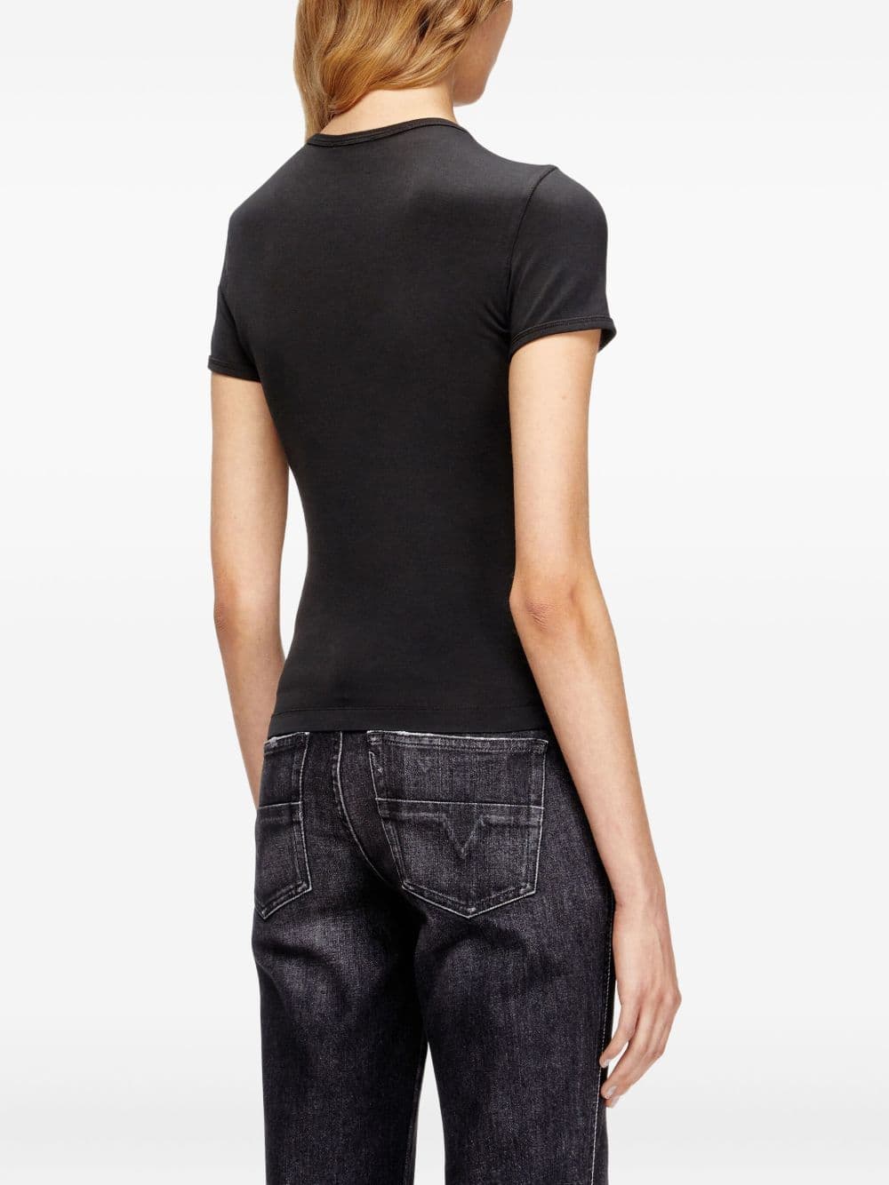 DIESEL diesel t-shirt t-uncutieslong-od donna nero - 3